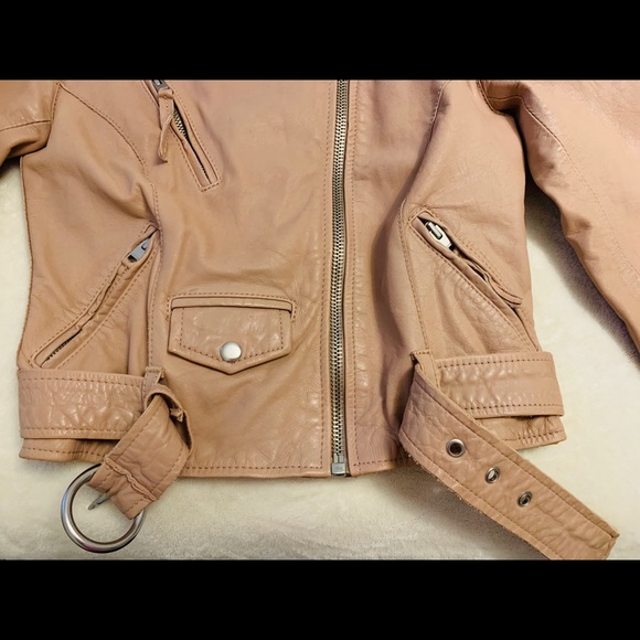 ALL SAINTS Moto Leather Jacket - Picture 5 of 8